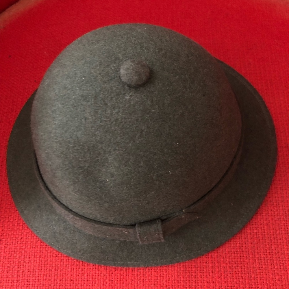 Vintage Forest Green Wool Felt Hat - Picture 4 of 8